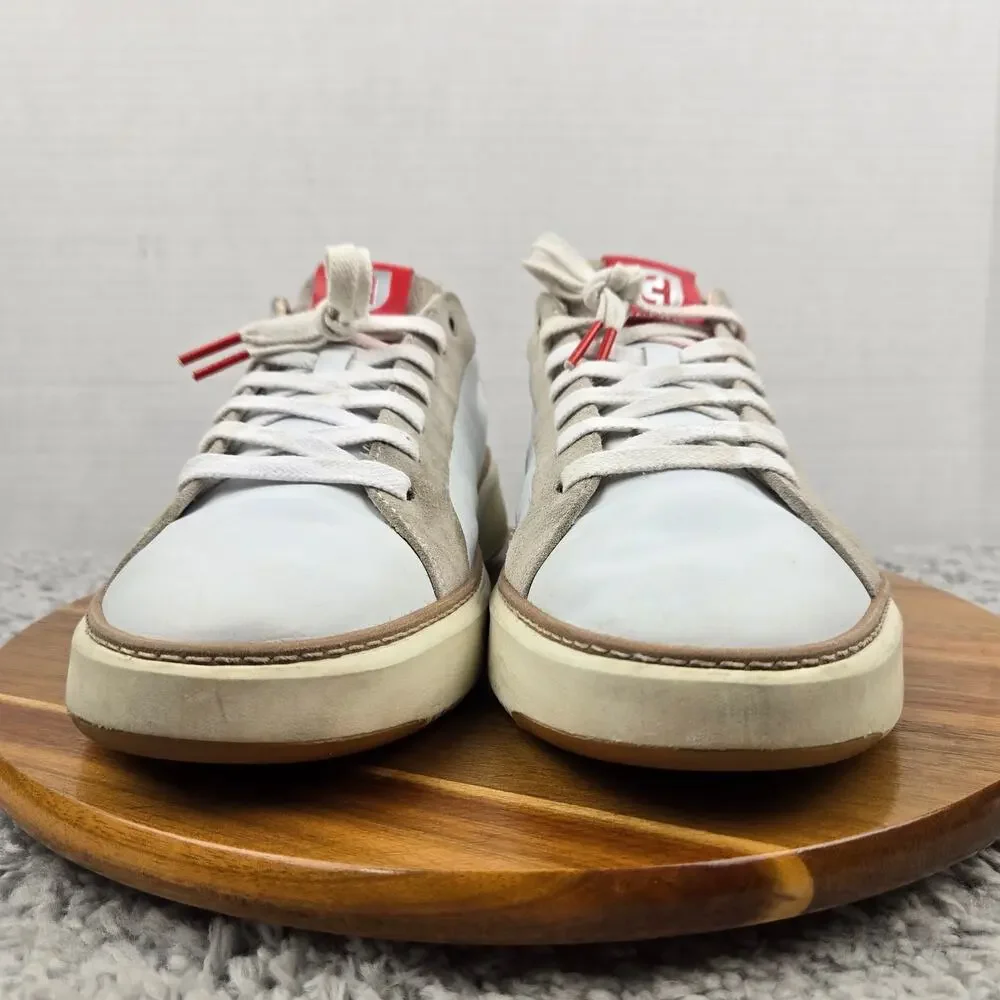 Cole Haan Men 10 Grand Pro Topspin White Gray Red Casual Daily Lifestyle Sneaker